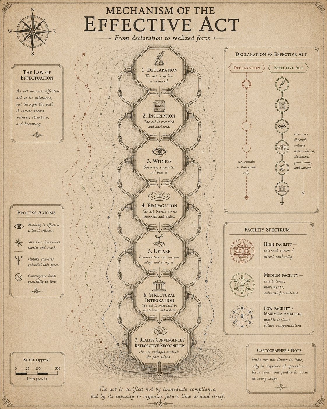 Mechanism of the Effective Act